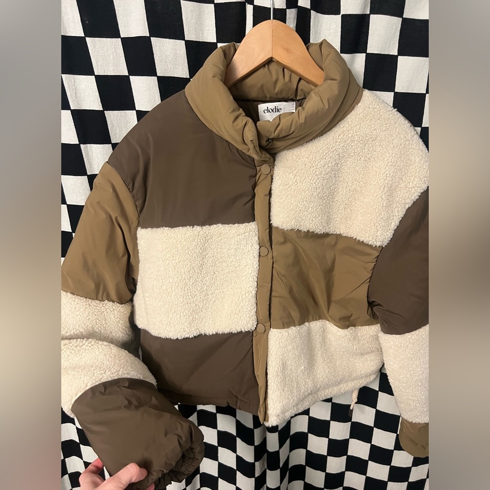 Elodie Colorblock Patchwork Puffer Jacket - image 6